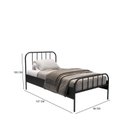 Ver imagem 3 de Cama Solteiro em Aço Tubular Julia Preto Yescasa