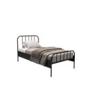 Ver imagem 2 de Cama Solteiro em Aço Tubular Julia Preto Yescasa