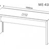 Kit 10 Escrivaninhas 163cm Me4109 - 4