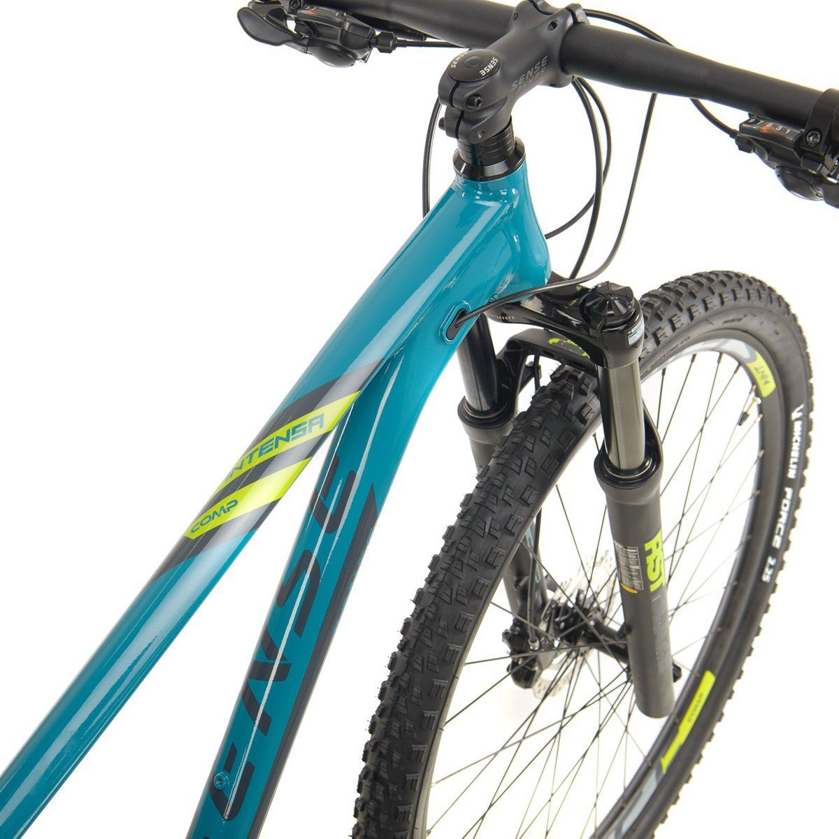 Bicicleta Mtb Aro 29 Sense Intensa Comp 2023 Shimano Alivio 27 Velocidades:Azul/Amarelo/17 - 2