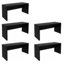 Ver imagem 2 de Conjunto 5 Escrivaninhas ME4109 163cm Preto