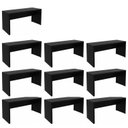 Ver imagem 1 de Conjunto 10 Escrivaninhas ME4109 163cm Preto