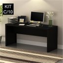 Ver imagem 2 de Conjunto 10 Escrivaninhas ME4109 163cm Preto