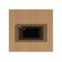Ver imagem 6 de Rack com Painel Ripado 100% MDF 250x240cm com Pés Dourados Amalfi