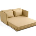 Ver imagem 4 de Sofá-Cama Casal 152CMX90CM Linho Charlie Bege