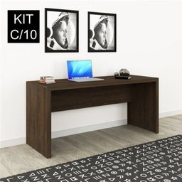 Kit 10 Escrivaninhas 163cm Me4109 - 1
