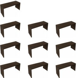 Kit 10 Escrivaninhas 163cm Me4109 - 2