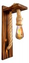 Ver imagem 1 de Arandela Luminária Parede Madeira Retrô Rústica +lampada
