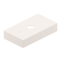 Bancada para Banheiro em Porcelanato Alto Padrão Portobello Linha Michelangelo 80x35x15cm Polido  - 5