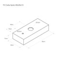 Ver imagem 6 de Bancada para Banheiro em Porcelanato Alto Padrão Portobello Linha Michelangelo 80x35x15cm Polido