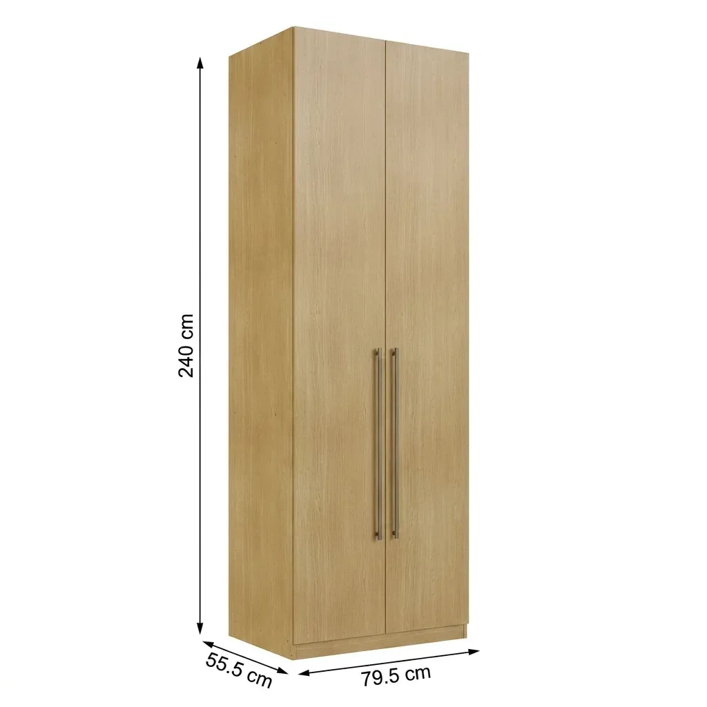 Ver imagem 3 de Guarda Roupa Modulado 2 Portas 100% MDF Infinity Savana