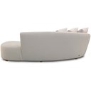 Ver imagem 7 de Sofá 3 Lugares com Puff Orgânico Sala Living 250cm Adam T03 Veludo Bege - Lyam Decor