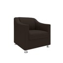Ver imagem 4 de Kit Sofá 2 Lugares Namoradeira com 2 Poltronas de Barbearia Marrom
