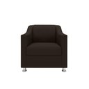 Ver imagem 5 de Kit Sofá 2 Lugares Namoradeira com 2 Poltronas de Barbearia Marrom