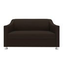 Ver imagem 3 de Kit Sofá 2 Lugares Namoradeira com 2 Poltronas de Barbearia Marrom