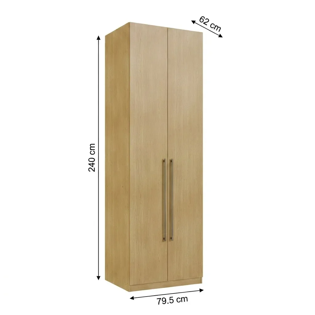 Ver imagem 3 de Guarda-Roupa Modulado 2 Portas 3 Gavetas 100% MDF Infinity Savana