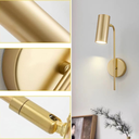 Ver imagem 2 de Luminária Arandela 38cm Parede 7 Watts Led 3 Cores Multitemperatura Metálica Gimpo Kjbd-257:dourado