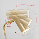 Ver imagem 7 de Luminária Arandela 38cm Parede 7 Watts Led 3 Cores Multitemperatura Metálica Gimpo Kjbd-257:dourado