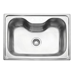 Cuba Morgana de Sobrepor 69x49 Aço Inox Acetinado Tramontina - 1
