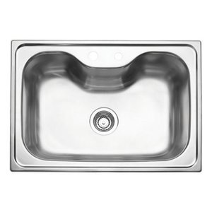 Cuba Morgana de Sobrepor 69x49 Aço Inox Acetinado Tramontina