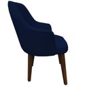 Ver imagem 4 de Kit 4 Cadeiras Decorativa Lara Suede Azul Marinho - Dominic Decor