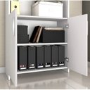 Ver imagem 6 de Kit Armários para Escritório Semi Aberto 2 Portas e Armário Alto com Chave