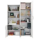 Ver imagem 4 de Kit Armários para Escritório Semi Aberto 2 Portas e Armário Alto com Chave