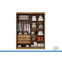 Ver imagem 4 de Guarda Roupa Casal Dante Plus 2PTS 3GV Cinamomo N. Horizonte