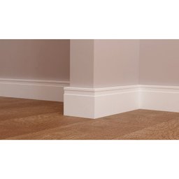 Rodapé de Poliestireno 10cm X 15mm X 2,40m Frisado Nfr Rodapés  - 2