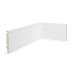 Rodapé de Poliestireno 10cm X 15mm X 2,40m Frisado Nfr Rodapés  - 5