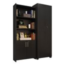 Ver imagem 7 de Kit Armários para Escritório Semi Aberto 2 Portas e Armário Alto com Chave