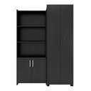 Ver imagem 2 de Kit Armários para Escritório Semi Aberto 2 Portas e Armário Alto com Chave