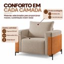 Ver imagem 5 de Poltrona Urban Decorativa com Mola Bonnel Espuma D28 - Bege