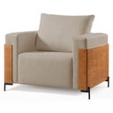 Ver imagem 2 de Poltrona Urban Decorativa com Mola Bonnel Espuma D28 - Bege