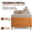 Ver imagem 4 de Poltrona Urban Decorativa com Mola Bonnel Espuma D28 - Bege