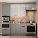 Ver imagem 1 de Cozinha Completa Lumina 7 Portas 4 Gavetas Cinza - Telasul