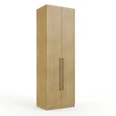 Ver imagem 2 de Guarda Roupa Modulado 2 Portas 100% MDF com 2 Cabideiros Infinity Savana Bege
