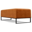 Ver imagem 7 de Puff Decorativo Sala de Estar Bali W01 Base Ferro 120x50 Cm Couríssimo Canela - Lyam Decor