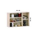 Ver imagem 2 de Armário Aéreo de Cozinha 120cm com Vidro 3 Portas Art Lucian Pátina-cinza Cristal