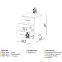 Ver imagem 5 de Conjunto 3 Peças com Escrivaninha em L 100% MDF, Gaveteiro 3 Gavetas e Mesa Auxiliar Industrial Freijó Preto Marrom
