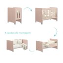 Ver imagem 2 de Berço Americano 4 em 1 Evolution Reller + 02 Colchões - Rosa