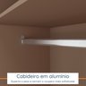 Guarda-roupa Solteiro 3 Portas 200x136cm Aston Yescasa - 5