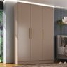 Guarda-roupa Solteiro 3 Portas 200x136cm Aston Yescasa - 1