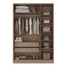 Guarda-roupa Solteiro 3 Portas 200x136cm Aston Yescasa - 2