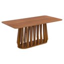 Ver imagem 1 de Mesa para Sala de Jantar 180cm Tampo de Mdf Pitanga Natuame Madeira Cinamomo