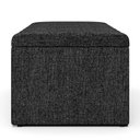Ver imagem 7 de Calçadeira Recamier Baú Para Cama Box Solteiro Dália 100x50 Cm W01 Linho Chumbo - Lyam Decor