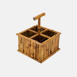 Porta Talheres Bamboo Blue Gardenia - 1