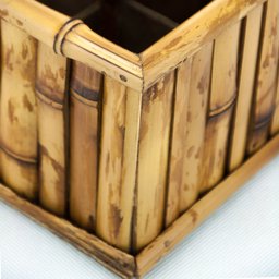 Porta Talheres Bamboo Blue Gardenia - 4