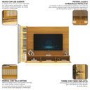 Ver imagem 6 de Estante Home para TV até 85 Polegadas LED Vidro Reflecta Rattan 100% MDF 217,6CMX255,2cm Luminare Native Marrom