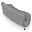 Ver imagem 7 de Sofá Chaise 2 Lugares Sala Living 160cm Pés Industrial Cayman K01 Linho Cinza - Lyam Decor